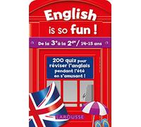English Is So Fun (de la 3e a la 2e) - Cahier de vacances