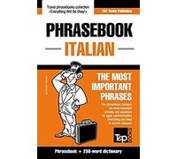 English-Italian Phrasebook And 250-Word Mini Dictionary
