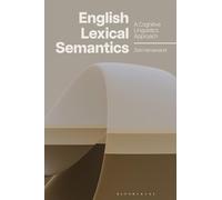 English Lexical Semantics: A Cognitive Linguistics Approach