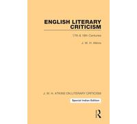 English Literary Criticism:17th & 18th Centuries