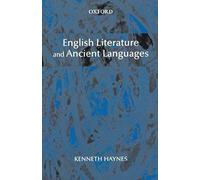 English Literature And Ancient Languages