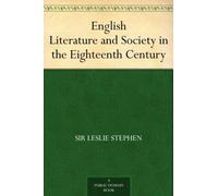 English Literature and Society in the Eighteenth Century