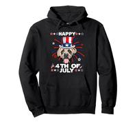 English Mastiff Dog Patriotic American 4th of July Dogs Sweat à Capuche
