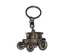 English Pewter Bijouterie Porte-clefs Tracteur avec Sac à Cadeau