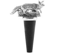 English Pewter Company Bouchon de bouteille de vin Fox en cours d'exécution [BOT212]