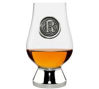 English Pewter Company Glencairn WGP218 (R) Verre à whisky personnalisé avec initiale monogramme - Cadeau unique pour homme - avec votre choix d'initiale 200 ml