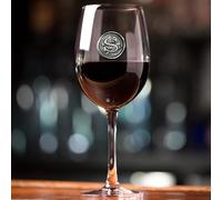 English Pewter Company MON419 Verre à vin personnalisé avec initiale (S) - Cadeau unique pour homme ou femme, anniversaire, anniversaire de mariage, mariage