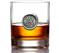 English Pewter Company - Verre à whisky avec monogramme et initiale 325 ml - Personnalisable A claire
