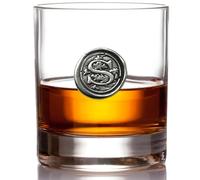 English Pewter Company - Verre à whisky avec monogramme et initiale 325 ml - Personnalisable S claire