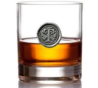 English Pewter Company - Verre à whisky avec monogramme et initiale 325 ml - Personnalisable T claire