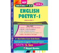 English Poetry-1, Selected Poems from Spenser to Pre-Romantics, (ENG-H-DSC-7) Complete Text with Critical Analysis, Semester-4, Calcutta University