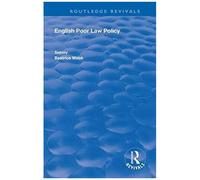English Poor Law Policy