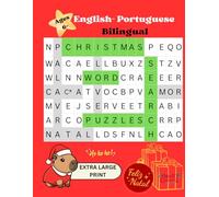 English Portuguese bilingual: Christmas Word Search Puzzles
