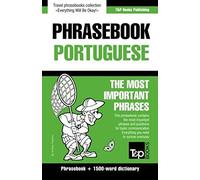 English-Portuguese Phrasebook And 1500-Word Dictionary