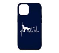 English Setter Dog Heartbeat EKG Dogs are My Cardio Coque pour iPhone 12/12 Pro