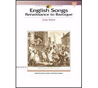 English Songs: Renaissance To Baroque
