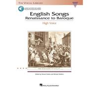 English Songs: Renaissance To Baroque Book/Online Audio