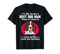 English Springer Spaniel Best Dog Mom Dogs Lover Mothers Day T-Shirt