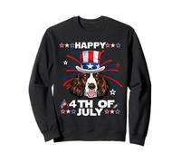 English Springer Spaniel Dog Patriotic American 4th of July Sweatshirt