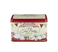 English Tea, 40 English Breakfast sachets de thé en anglais Tea Party (Rose) Boîte