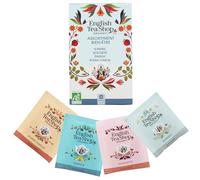 English Tea Shop -Assortiment Découverte - Infusions Bio - 4 Mélanges Bien-Être - Sommeil - Silhouette - Energie - Bonne humeur- Boîte de 20 sachets