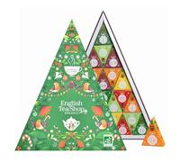 English Tea Shop - Calendrier de l’Avent thé et infusions biologiques Triangle vert - 25 sachets à découvrir - Coffret cadeau de Noël