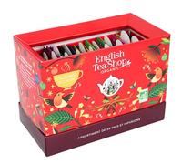 English Tea Shop - Calendrier de l'Avent thé biologique 2025-25 sachets à découvrir - Coffret cadeau de Noël - À cartes rouge