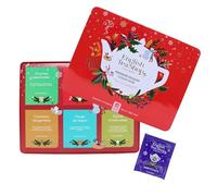 English Tea Shop - Coffret cadeau Noël de thés et infusions bio - Collection Holiday rouge de 36 sachets - 6 mélanges de thés et infusions bio de Noël - Idée cadeau de Noël à offrir