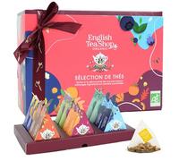 English Tea Shop - Coffret thés et infusions biologiques - 12 sachets pyramides - Sélection de thés - Cadeau thé