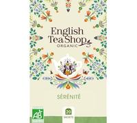 English Tea Shop - Infusion Sérénitié - Tisane bio relaxante et anti-stress à la menthe poivrée et lavande - Boîte de 20 sachets