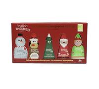 English Tea Shop - Joyeux Lurons - Coffret thés et infusions bio - Idée cadeau Noël - 10 sachets pyramides - Idéal à offrir