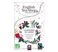 English Tea Shop - Petit calendrier de l’Avent thé et infusions biologiques blanc - 24 sachets à découvrir - Idée petit cadeau de Noël à moins de 10 euros