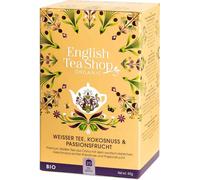 English Tea Shop Thé blanc à la noix de coco, fruit de la passion 20 sachets