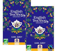 English Tea Shop Thé Noir Earl Grey Bio Lot de 2 x 20 Sachets