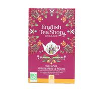 ENGLISH TEA SHOP-Thé noir gingembre et pêche bio EnglishTea - 20 sachets