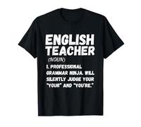 English Teacher Definition - Grammar Humor Classroom Tee T-Shirt
