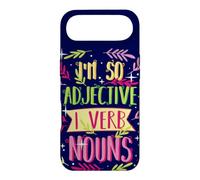 English Teacher I'm So Adjective I Verb Nouns Cote Grammar Coque pour iPhone Air
