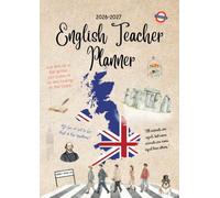 English Teacher Planner: Agenda de bord professeur d'Anglais A4, SANS relevé de notes, semainier et mensuel