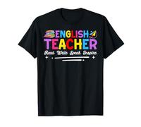 English Teacher Read Write Speak Inspire T-Shirt