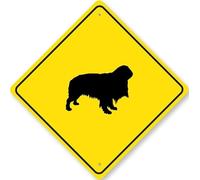 English Toy Spaniel Dog Diamond Sign
