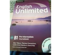 English Unlimited B1 - Pre-Intermediate. Coursebook With E-Portfolio Dvd-Rom + 3 Audio-Cds