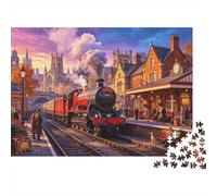 English Village Puzzles 1000 Piece Recyclable Classical Countryside Puzzle for Personnes Âgées Éducatif Game Décompression Ideal for Holiday Blessings Gift 70x50cm/1000pcs