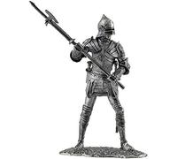 English Warrior In Plate Armor. Tin Toy Soldiers. 54 1/32