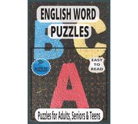 English Word Puzzles for Children: Giants, Greatness, Massive Wonders & More | Large Print, 55 Puzzles - Great Gift for Vacations, Holidays & Language Learning