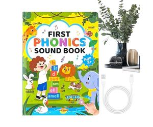 English Words Talking Book - Paper ABS Electronic 19.8x26.8cm | Interactive Phonics Vocabulary Learning Book, Sound Reading Educational Toy for Preschool Kids Age 3-6 | Early Learning