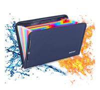 ENGPOW Porte-documents ignifuge, 13 poches, bleu