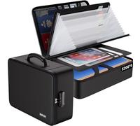 ENGPOW Porte-documents ignifuge avec 7 compartiments pour documents importants