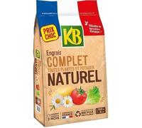 KB Engrais Complet Universel KBCOMP5 – 5 kg – nourrit jusqu'à 3 mois – jusqu'à 100 m²