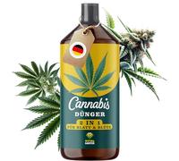 Engrais concentré premium 2-en-1 pour le cannabis - pour les fleurs parfaites | 1L d'engrais pour la phase de croissance et de floraison | Intérieur et extérieur | Facile à utiliser | Fabriqué en