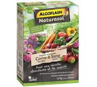 Algoflash Engrais NATURASOL – corne torréfiée et sang séché, 1,5 kg, jusqu'à 50 m², vert
